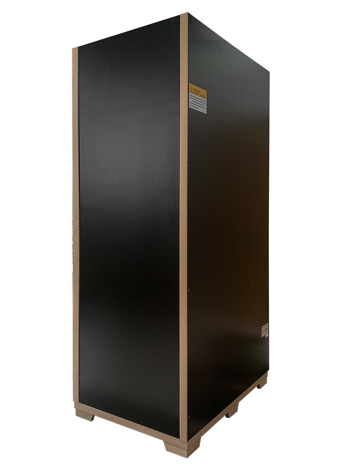 Blisspod Vienna 1-Person Far Infrared Sauna side view, designed with Canadian Hemlock and very low EMF.