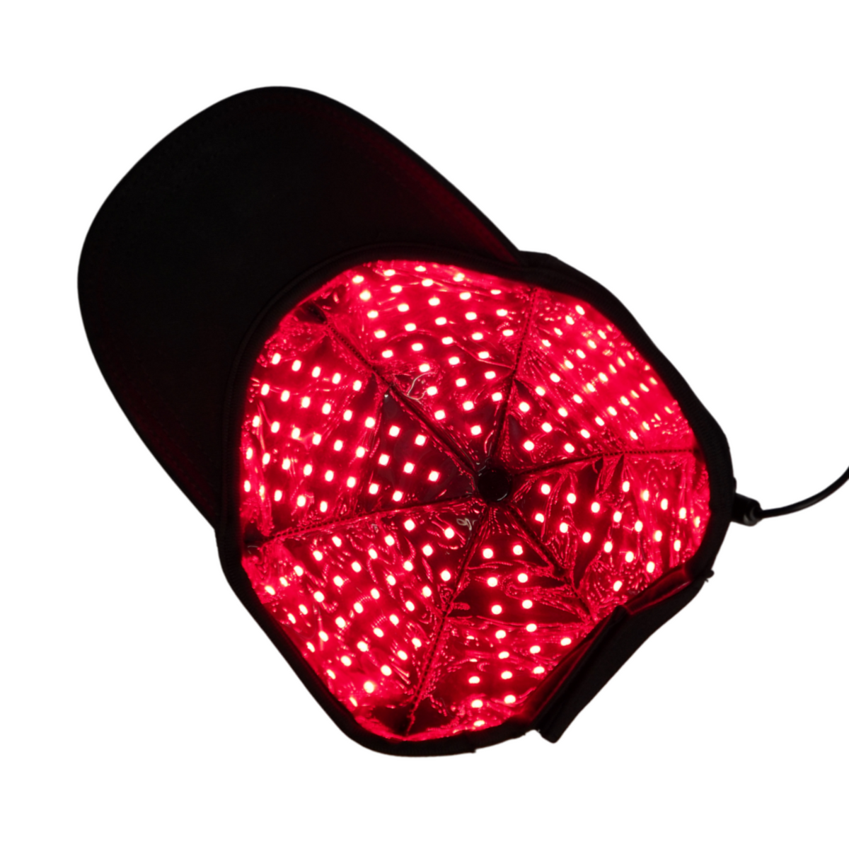 TheraCap Red Light Therapy Hair & Scalp Device with inner red light LEDs for scalp treatments.