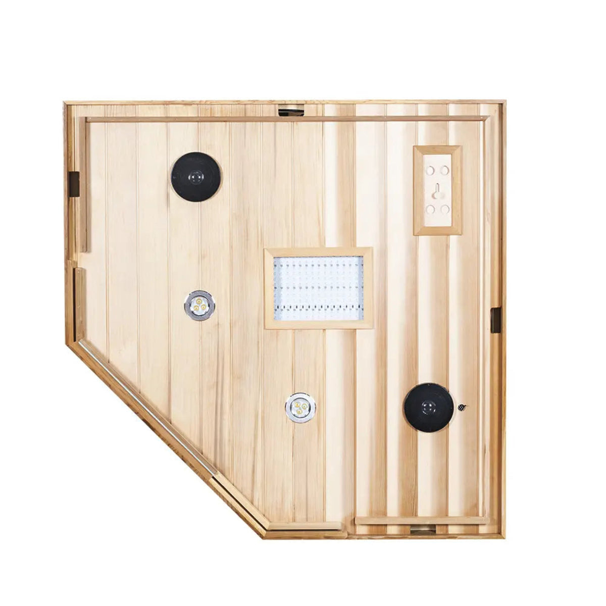 Wizzisaunas S07 Red Cedar infrared sauna – roof view