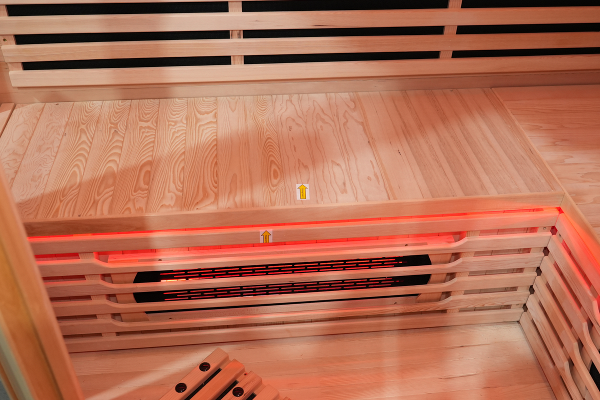 4-5 Person Full Spectrum Infrared Sauna with Red Light Therapy | Blisspod Vienna RED