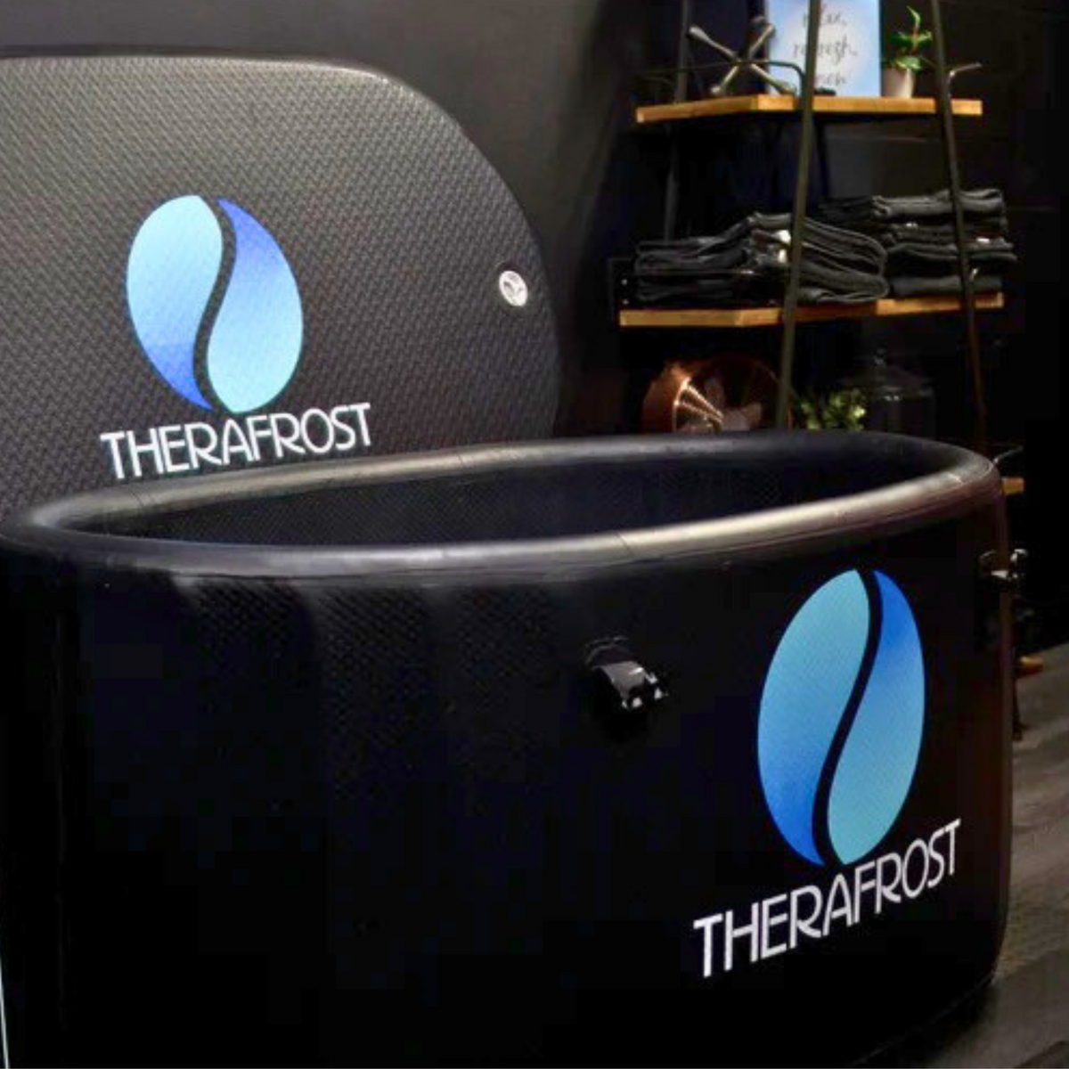 TheraFrost - The Ultimate Plunge portable cold therapy tub with structured water technology.