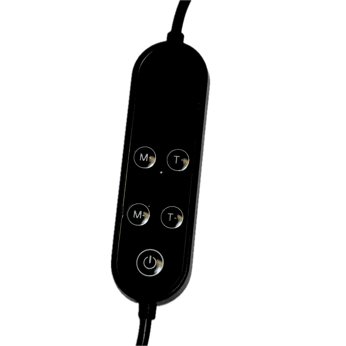TheraCap Red Light Therapy Hair & Scalp Device control panel with buttons for adjusting settings.