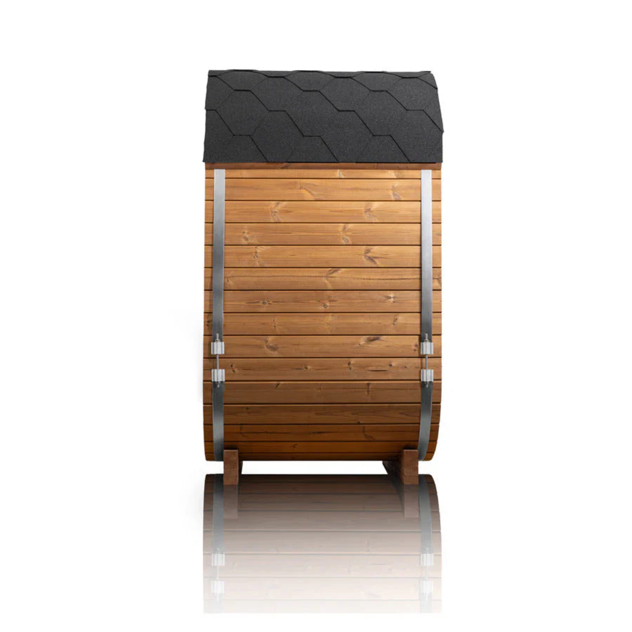 Auris One Luxury Outdoor Cedar Sauna – Side Exterior View