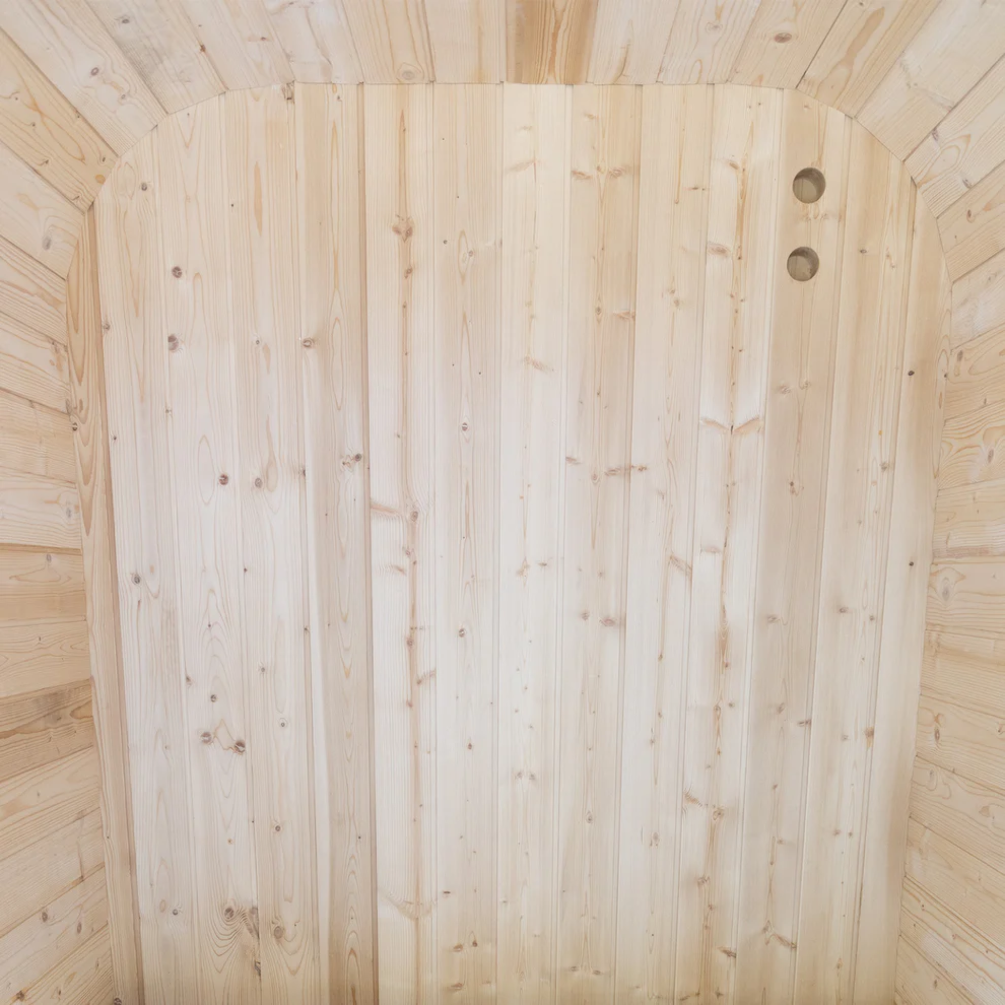 Auris One Luxury Outdoor Cedar Sauna – Cedar Floor Detail