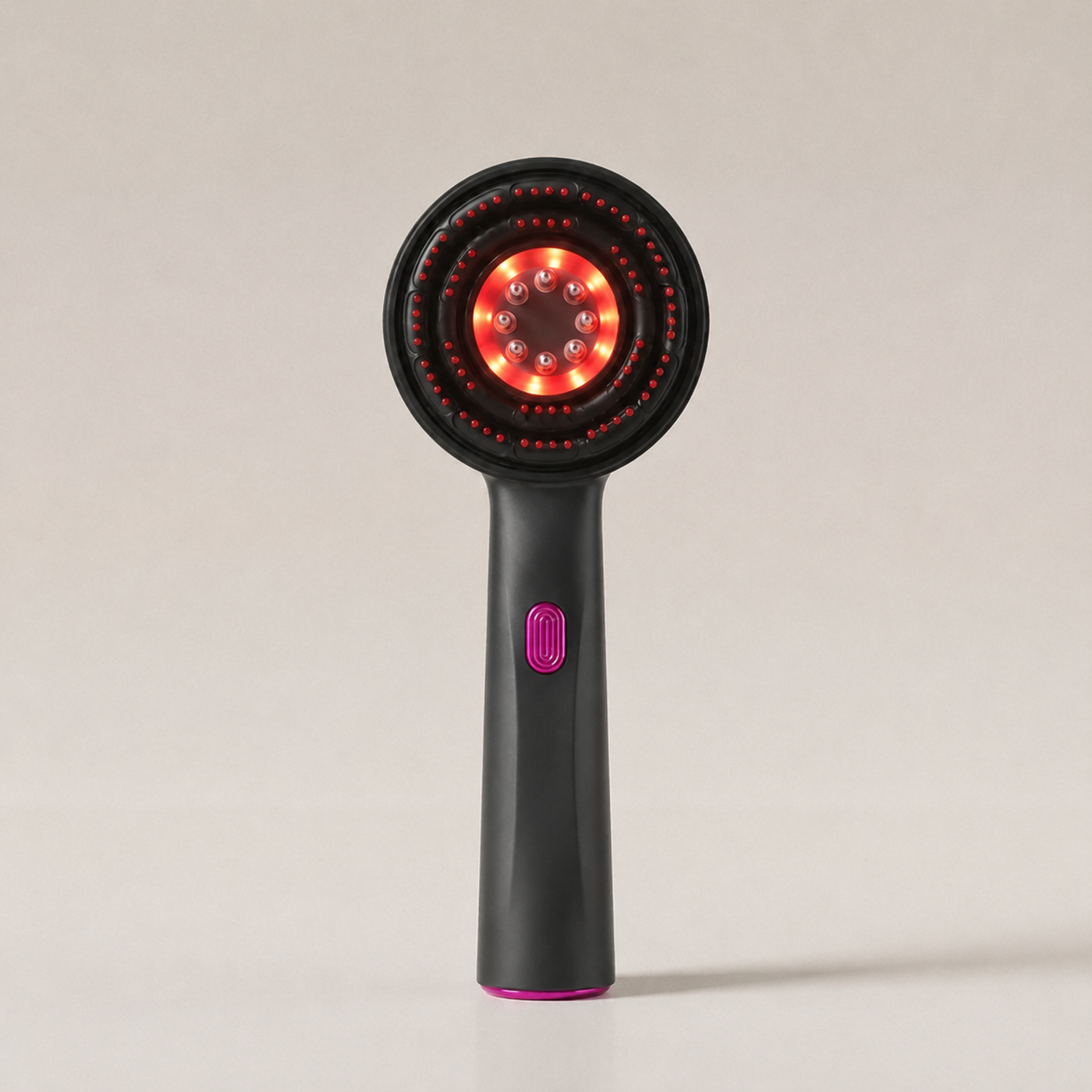 Nicebeam 3-in-1 Scalp Massager | Red Light, Massage & Serum Applicator on a neutral background.