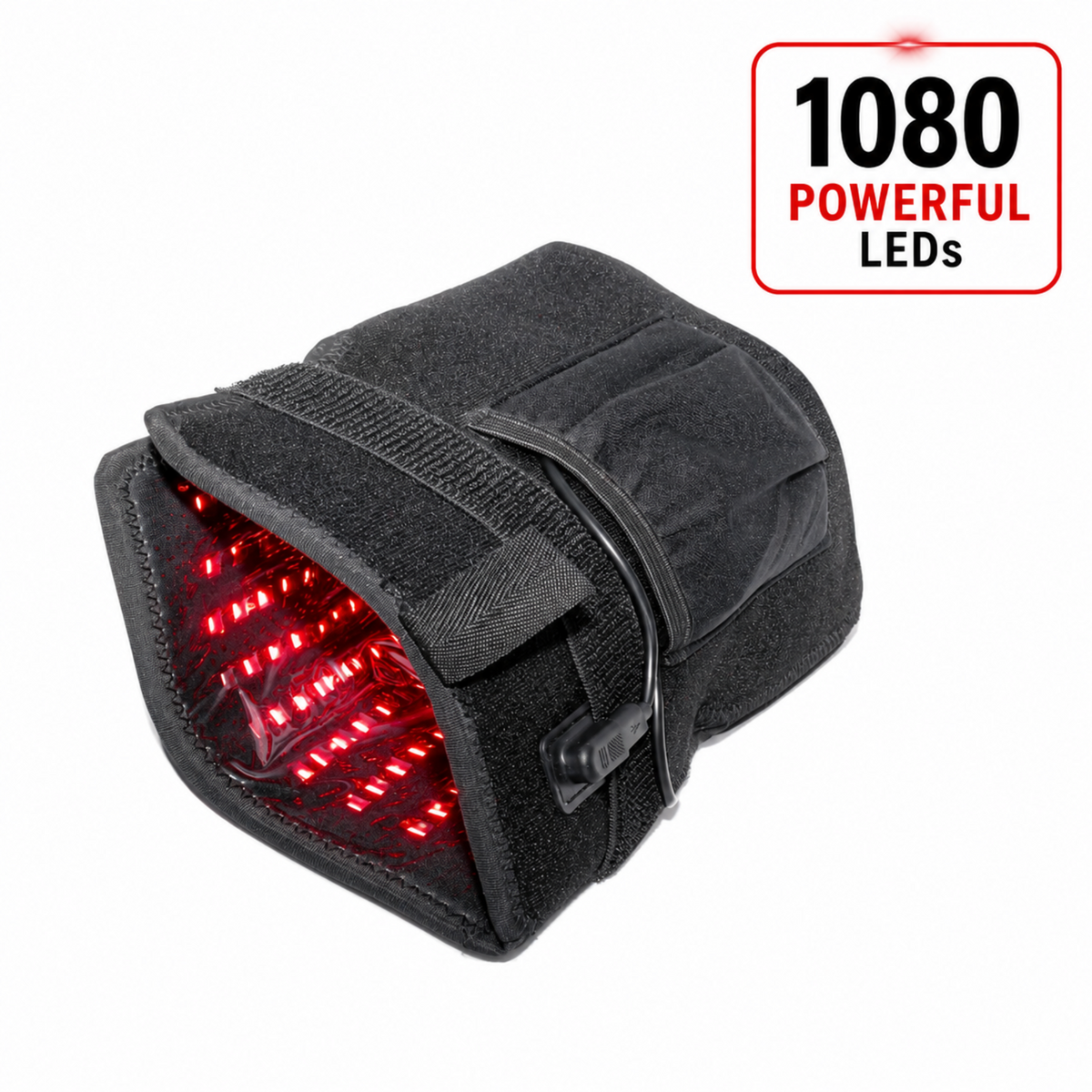 Red Light Pro Devices Hand & Wrist Glove worn on hand, front view