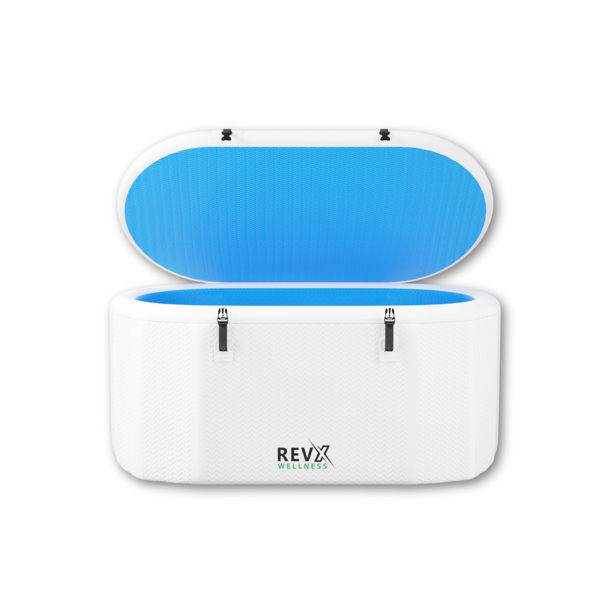 RevX Inflatable Tub Classic with lid open
