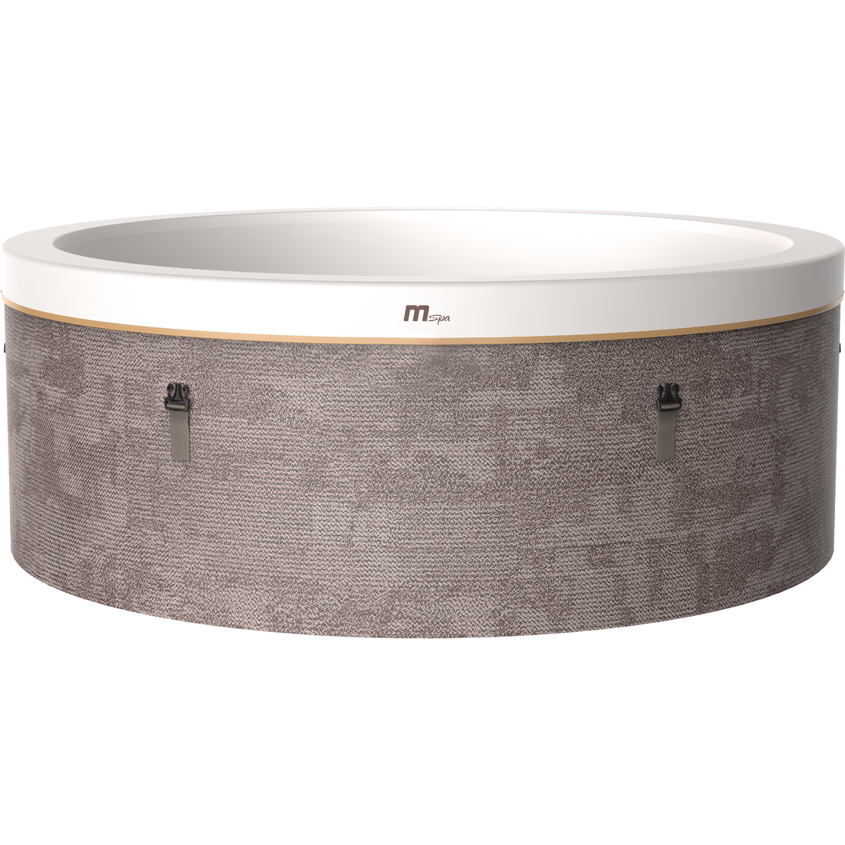 MSPA Cocoon rigid hot tub with a textile-inspired design, suitable for up to 6 persons, perfect for relaxation.