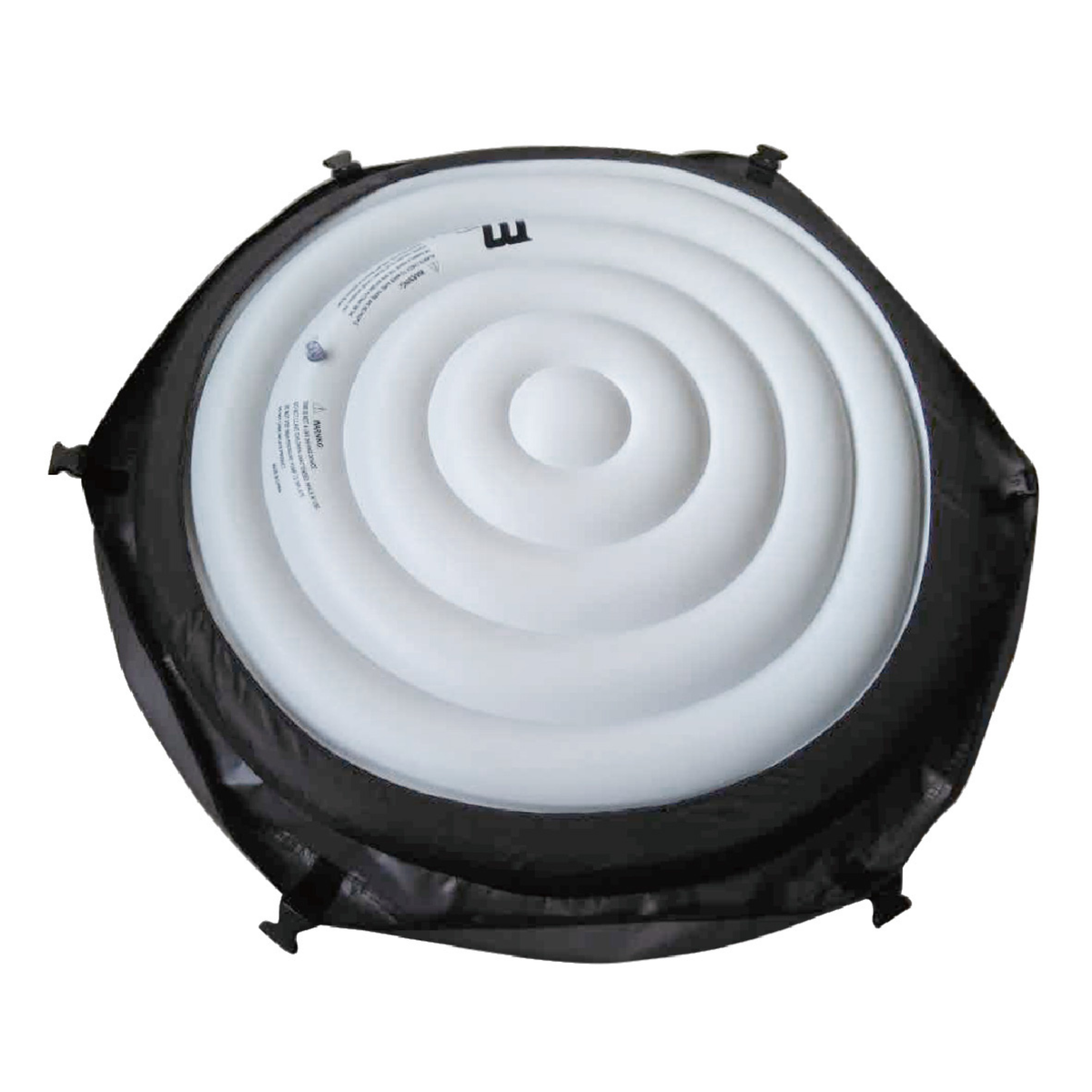 Top view of MSPA Verto Series rigid hot tub liner, designed for easy setup and comfort, holding up to 6 people.