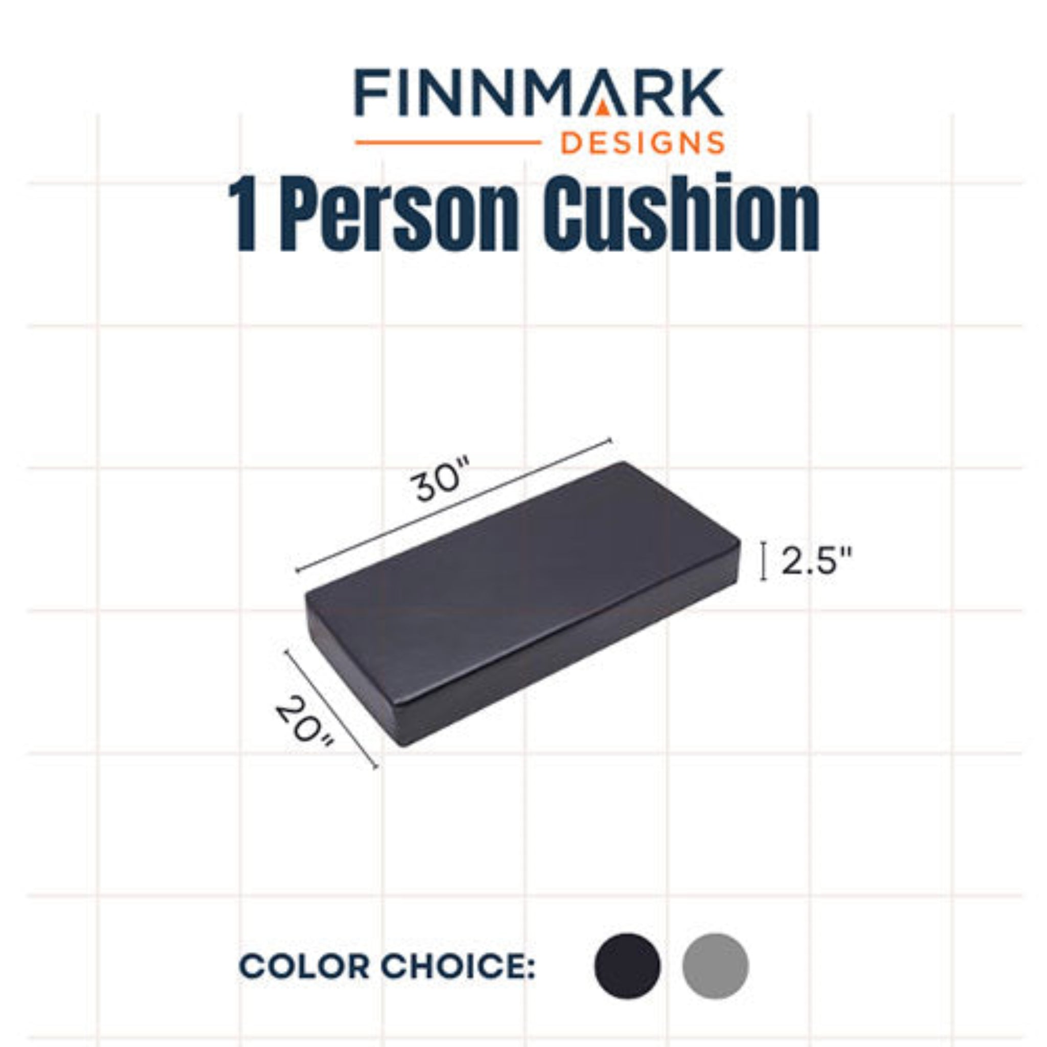 Finnmark FD-1 infrared sauna cushion dimensions