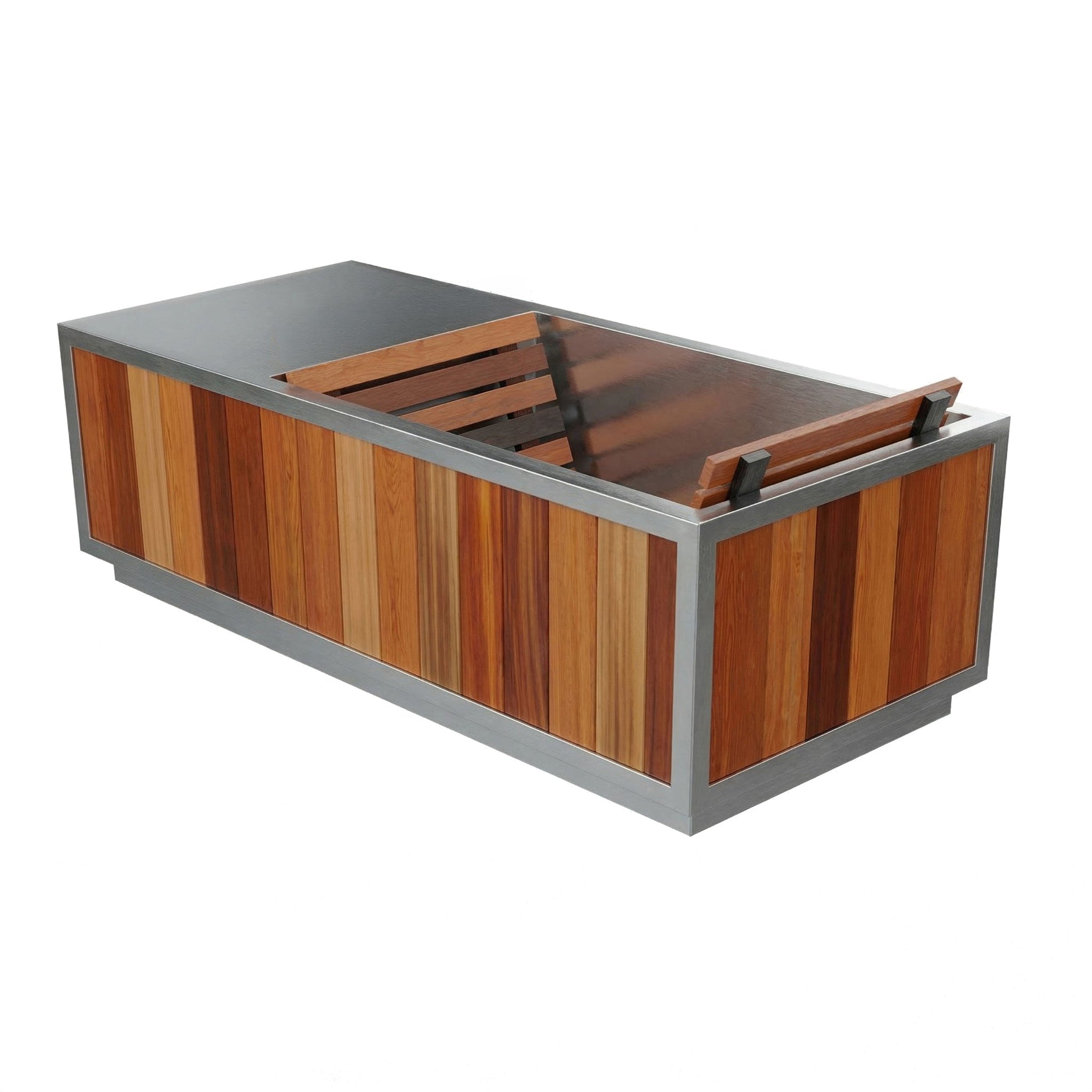 Finnmark SoulCold plunge tub right angle view on a white background