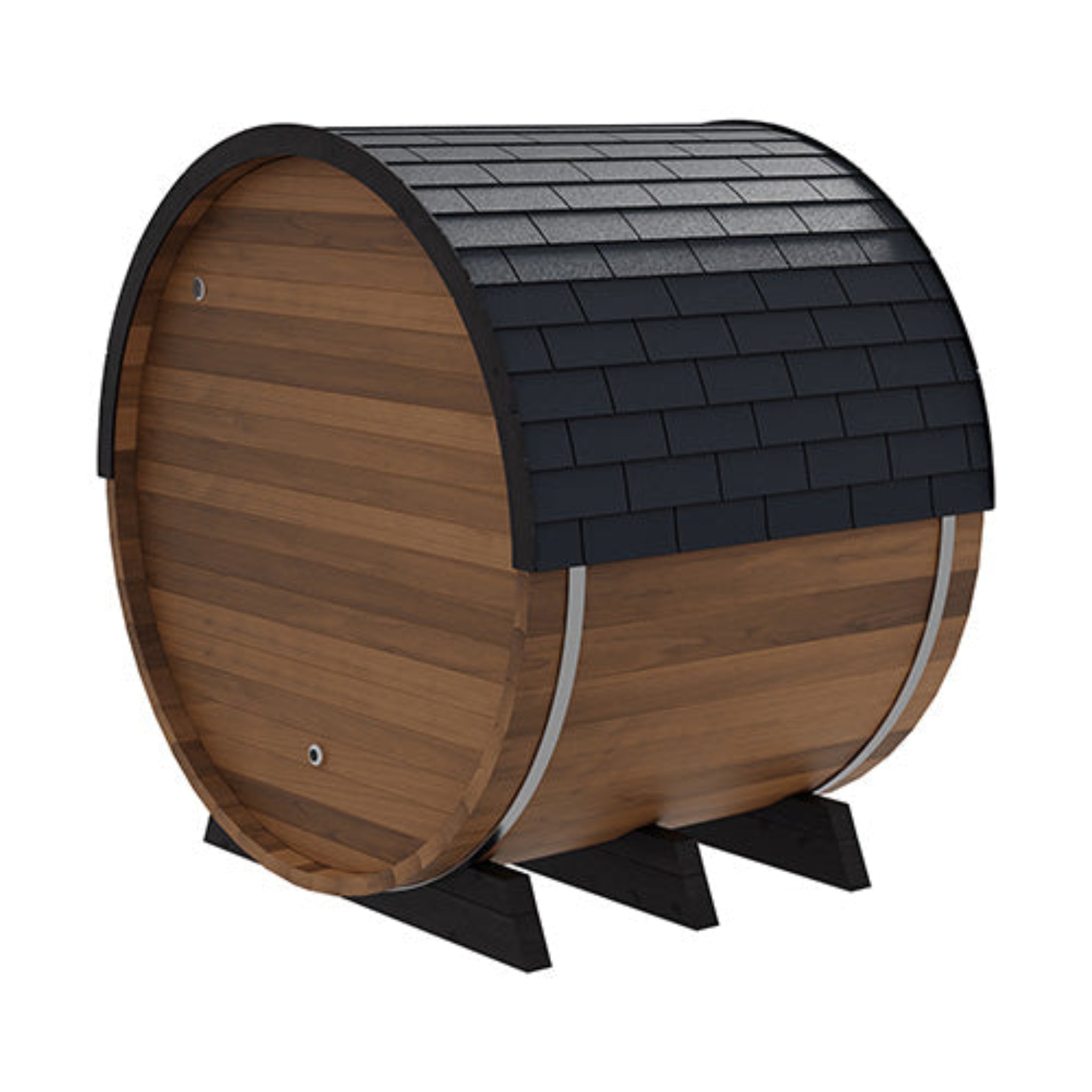 Finnmark FD-6 combination barrel sauna side back view