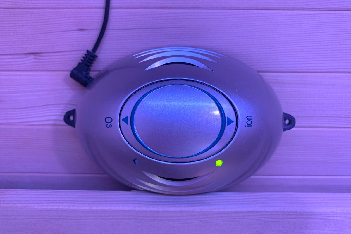 Full Spectrum Indoor Sauna control panel with ion setting and indicator light