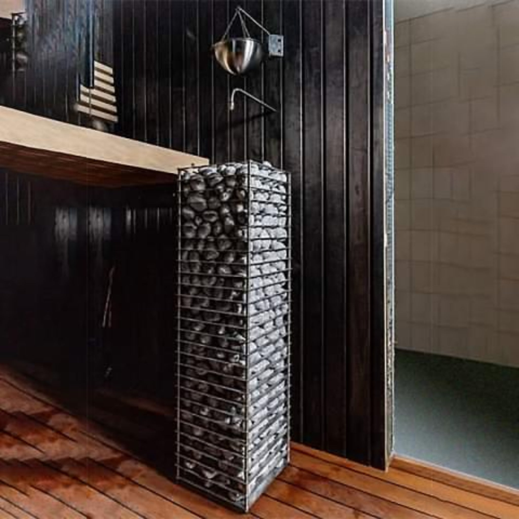 HUUM CLIFF 9kW sauna heater — installed in sauna room