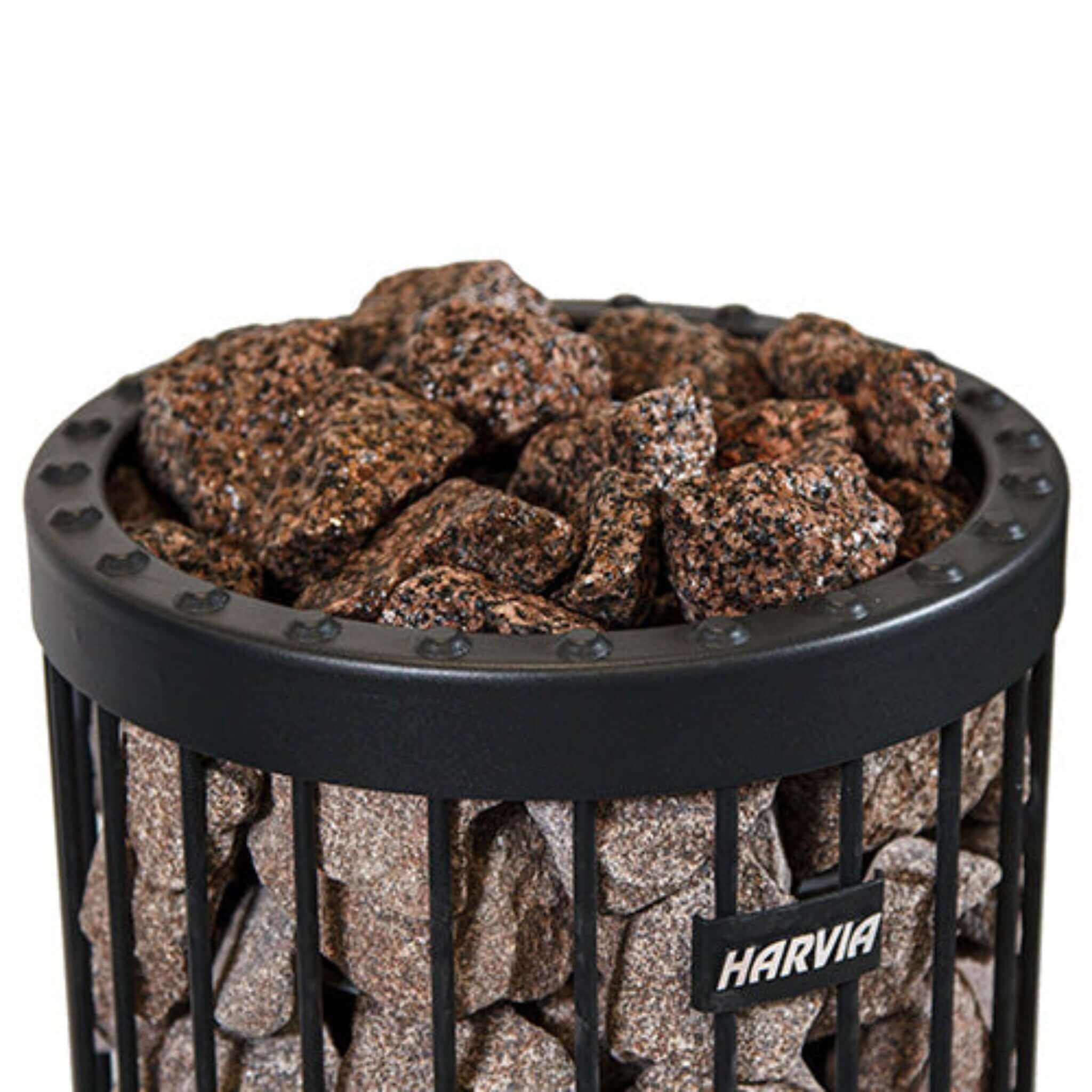 Decorative Red Granite Sauna Heater Stones, Split-Face, 5-10cm in heater