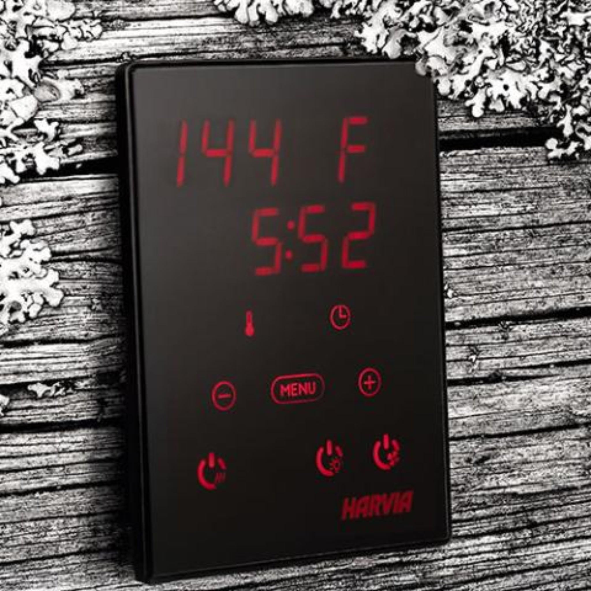 Harvia Xenio CX30-U1-U3-XW WiFi Sauna Control in use