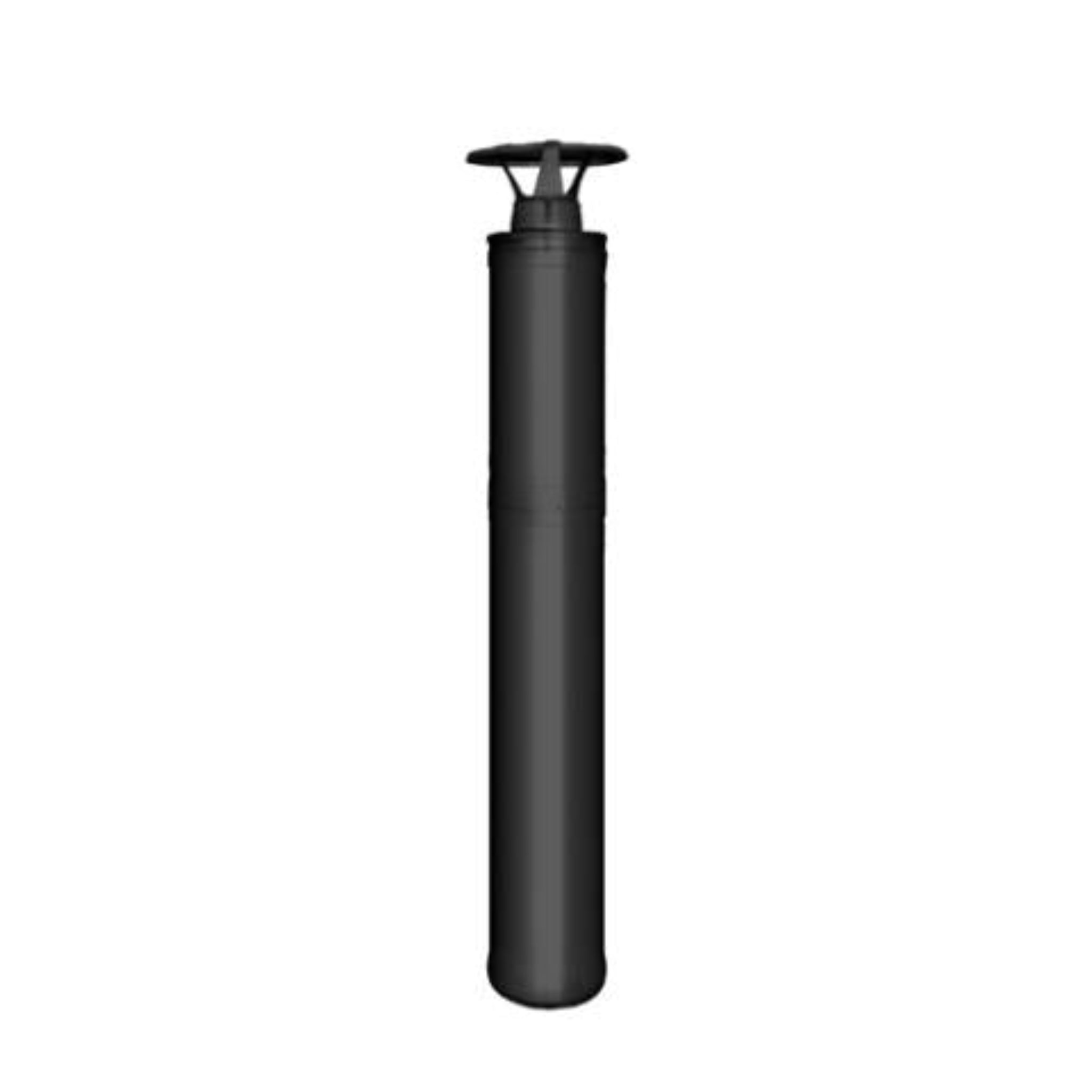Harvia WHP1500M 1500mm chimney kit with flashing — black steel for wood-burning sauna heaters