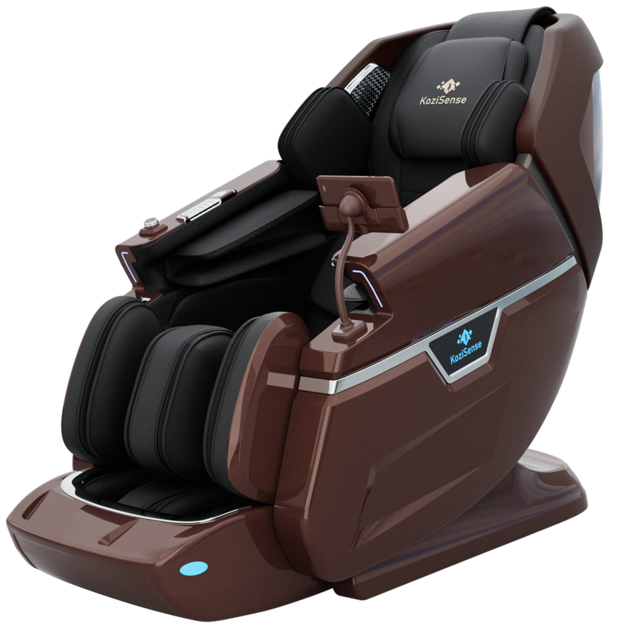 "KoziSense L66 4D + 3D dual mechanism luxury massage chair in [color] with SL-track, graphene heating, and zero gravity recline."