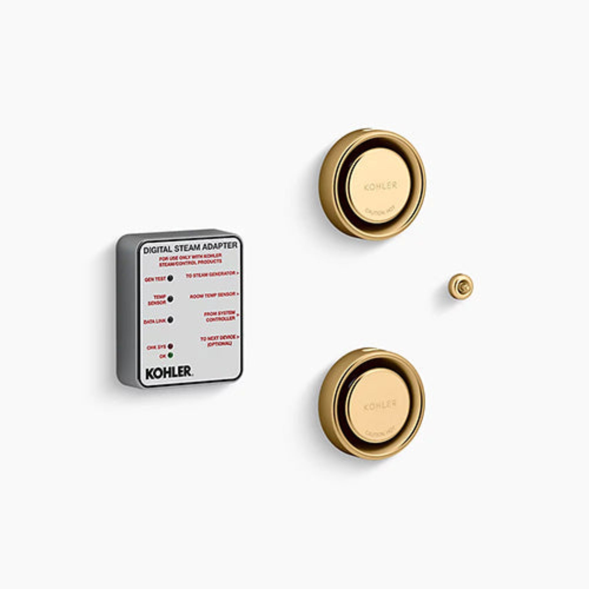 Kohler K-5549-K1 Invigoration Tandem Steam Adapter Kit – Brushed Brass
