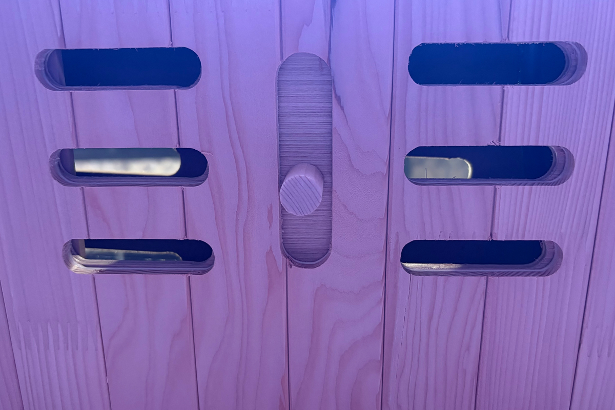 Blisspod Malmo 2-person infrared sauna back side