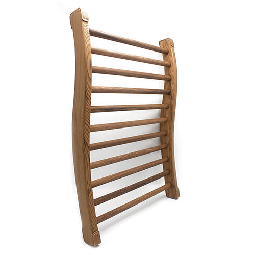 PROSAUNAS S-Shaped Sauna Backrest | Ergonomic Wood Back Support | Pine or Cedar