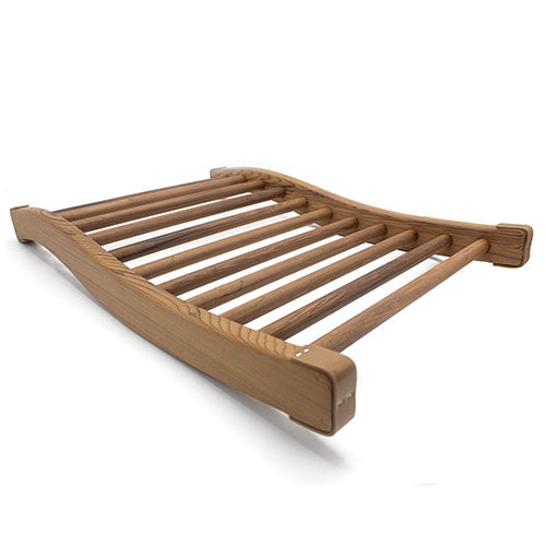 PROSAUNAS S-Shaped Sauna Backrest | Ergonomic Wood Back Support | Pine or Cedar