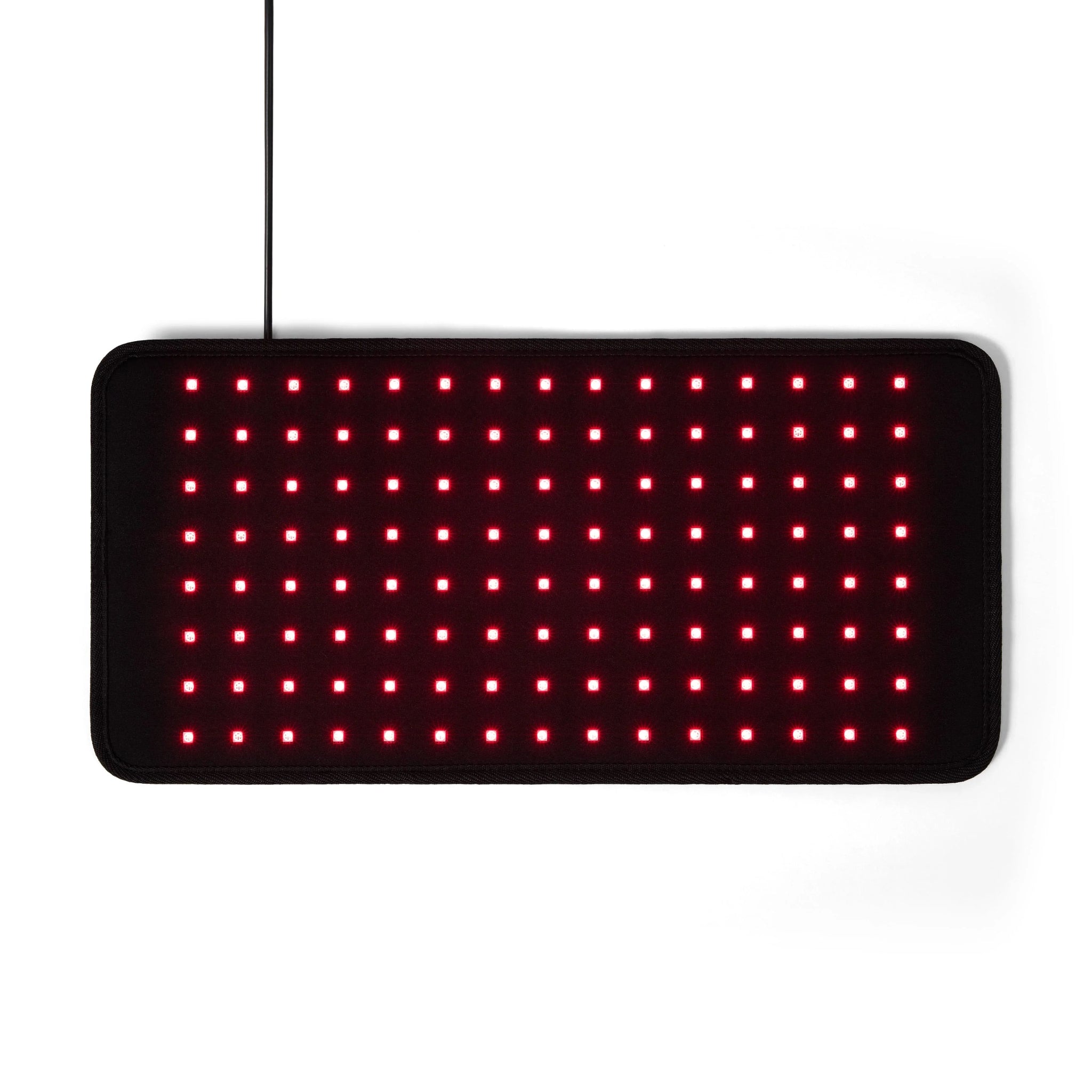 Nicebeam red light Rectangular pad with red lights on a white background