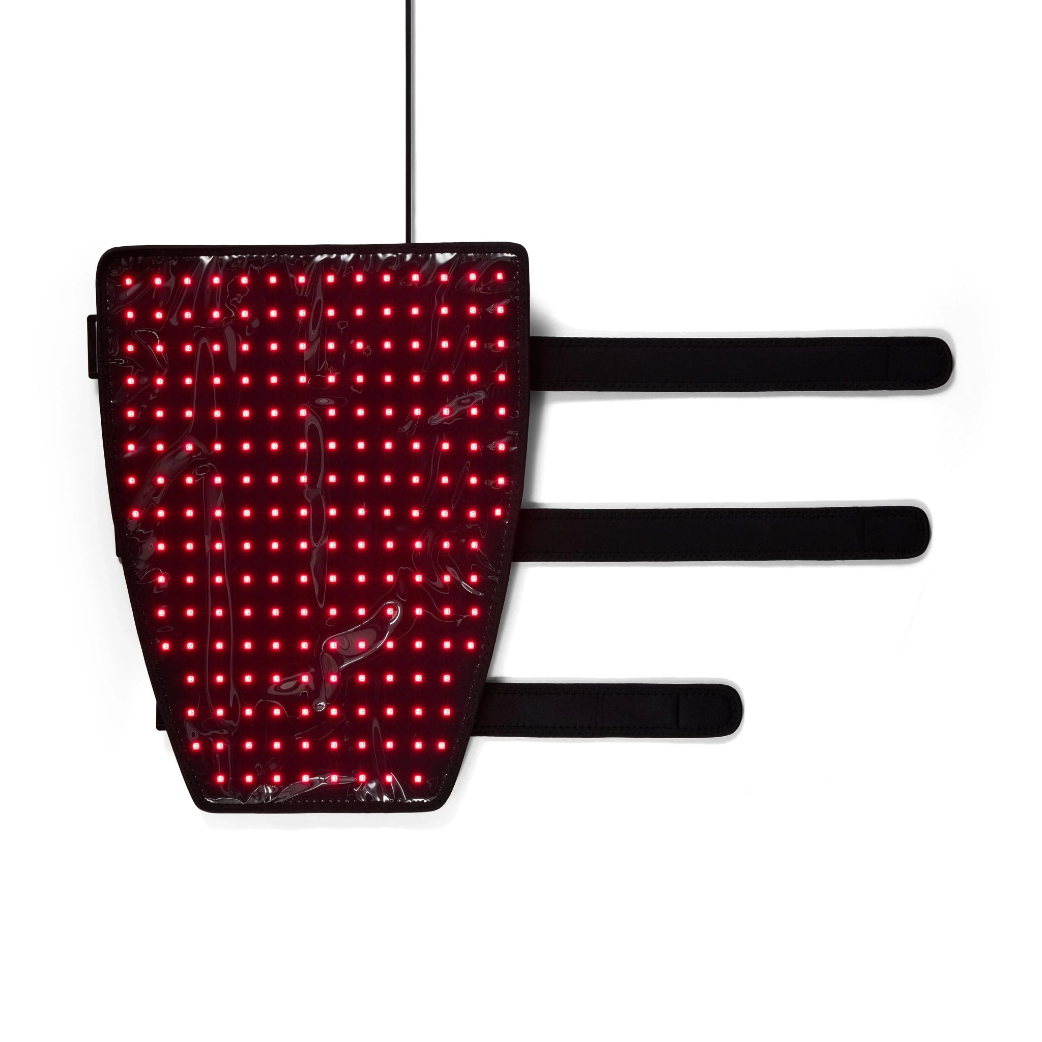 Nicebeam wrap with red lights on a white background