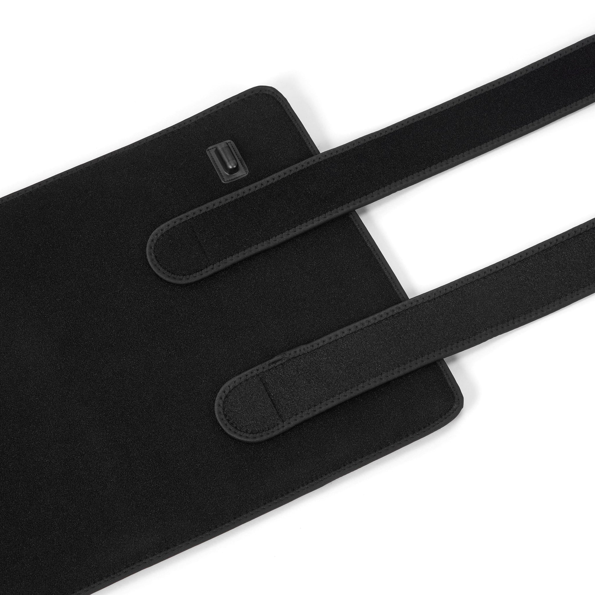 the back side of the redlight therapy mat showing the straps