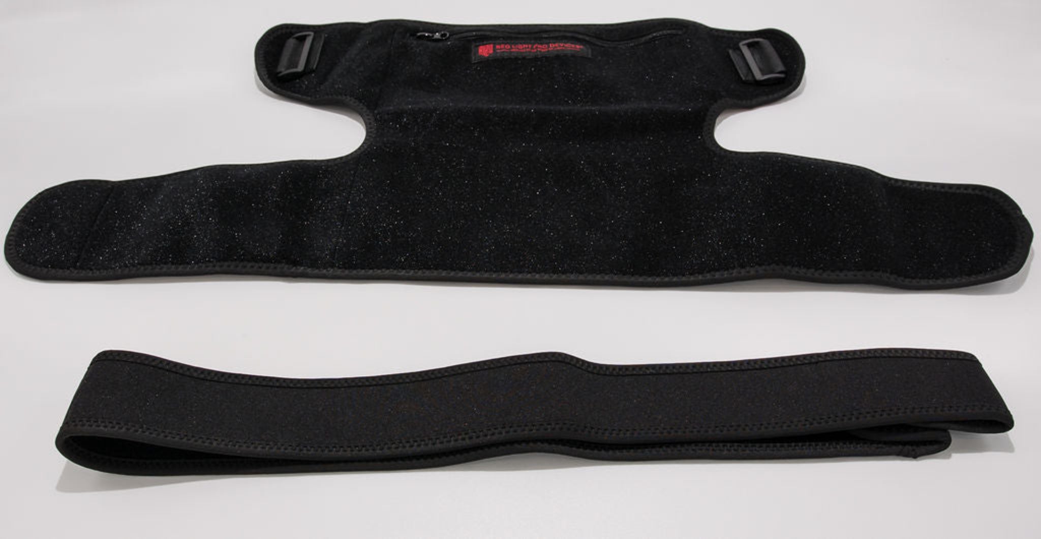 Red Light Pro Devices 3-in-1 pad with shoulder cover and strap for hands-free shoulder therapy