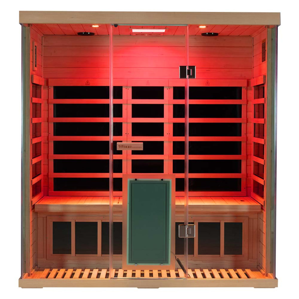 Wizzisaunas S03 3-person infrared sauna – front view