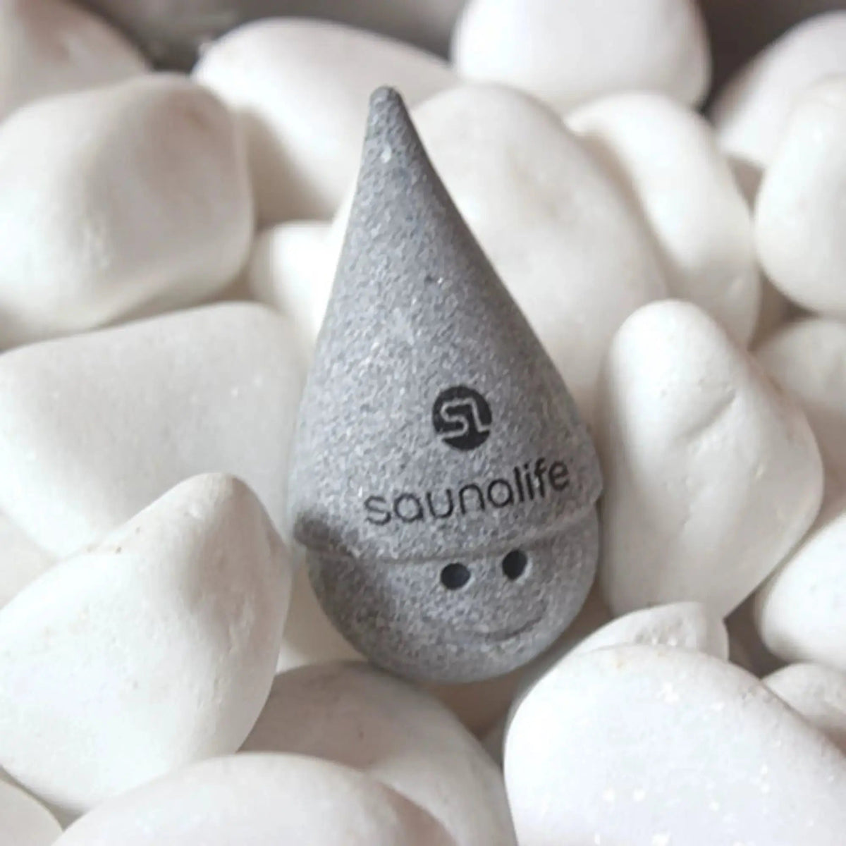 SaunaLife Stoney Sauna Gnome with white stones