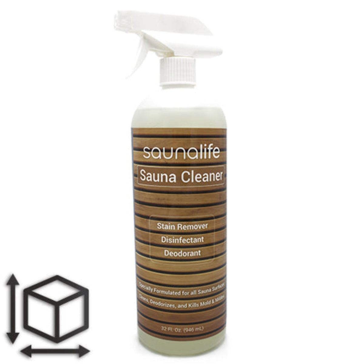 SaunaLife sauna wood cleaner and disinfectant – view 1