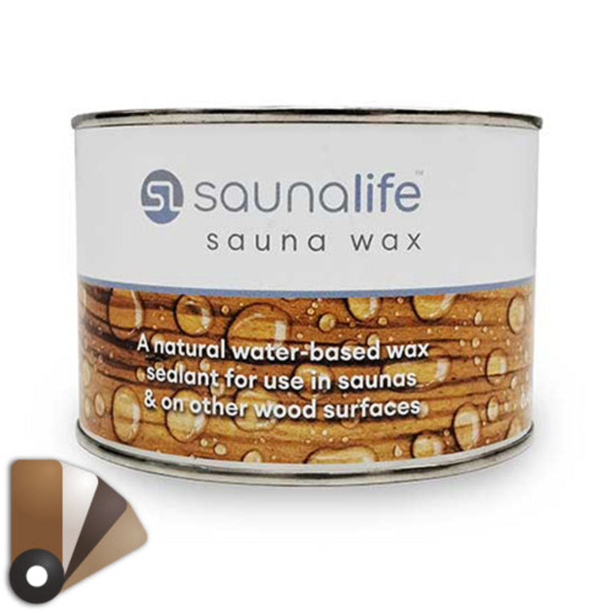 SaunaLife sauna wax protective wood finish – view 1
