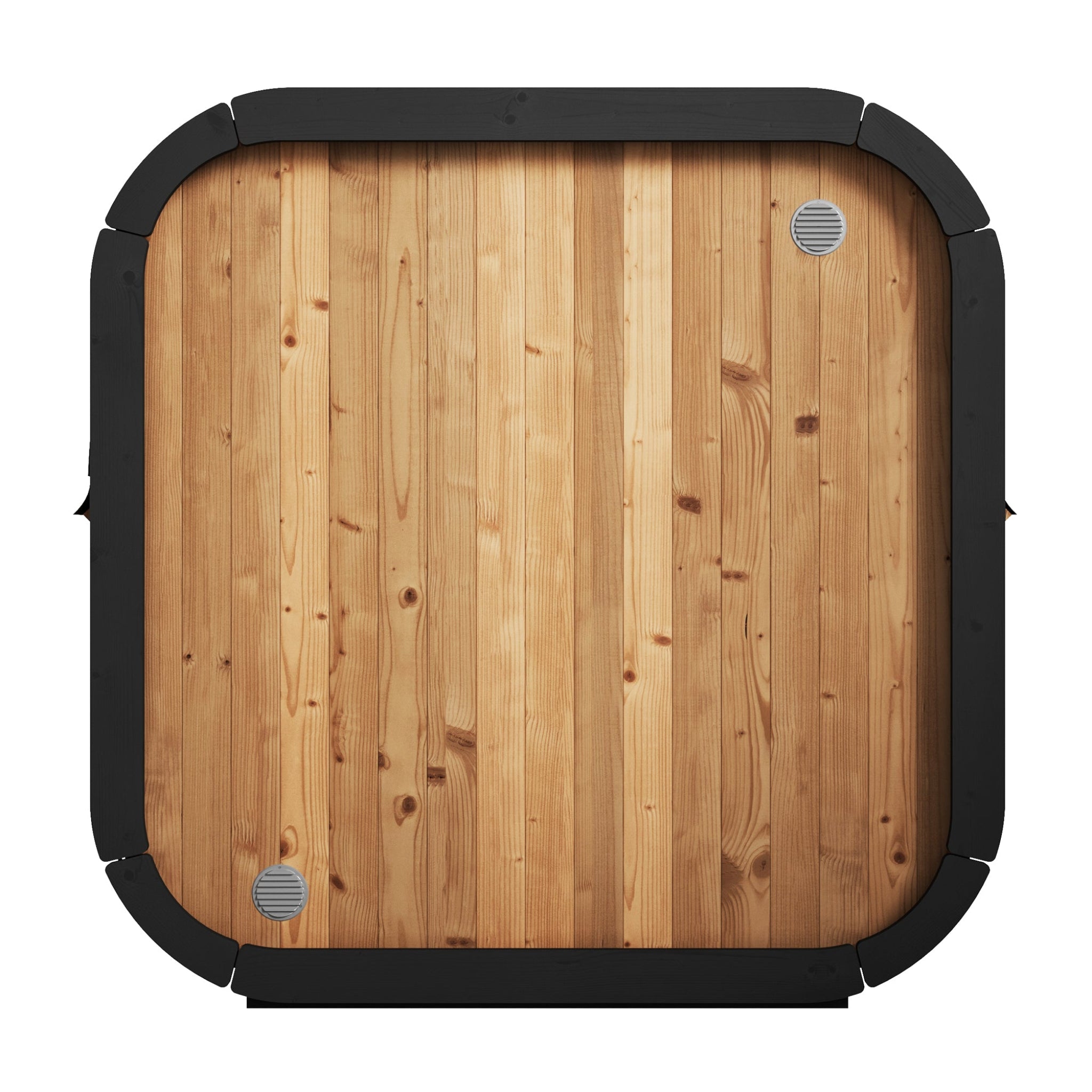 SaunaLife CL4G cube outdoor sauna kit back view