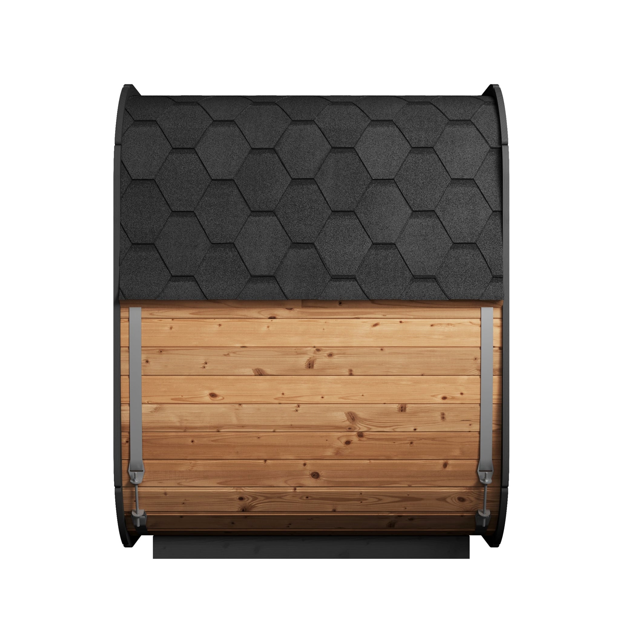 SaunaLife CL5G cube outdoor sauna side view