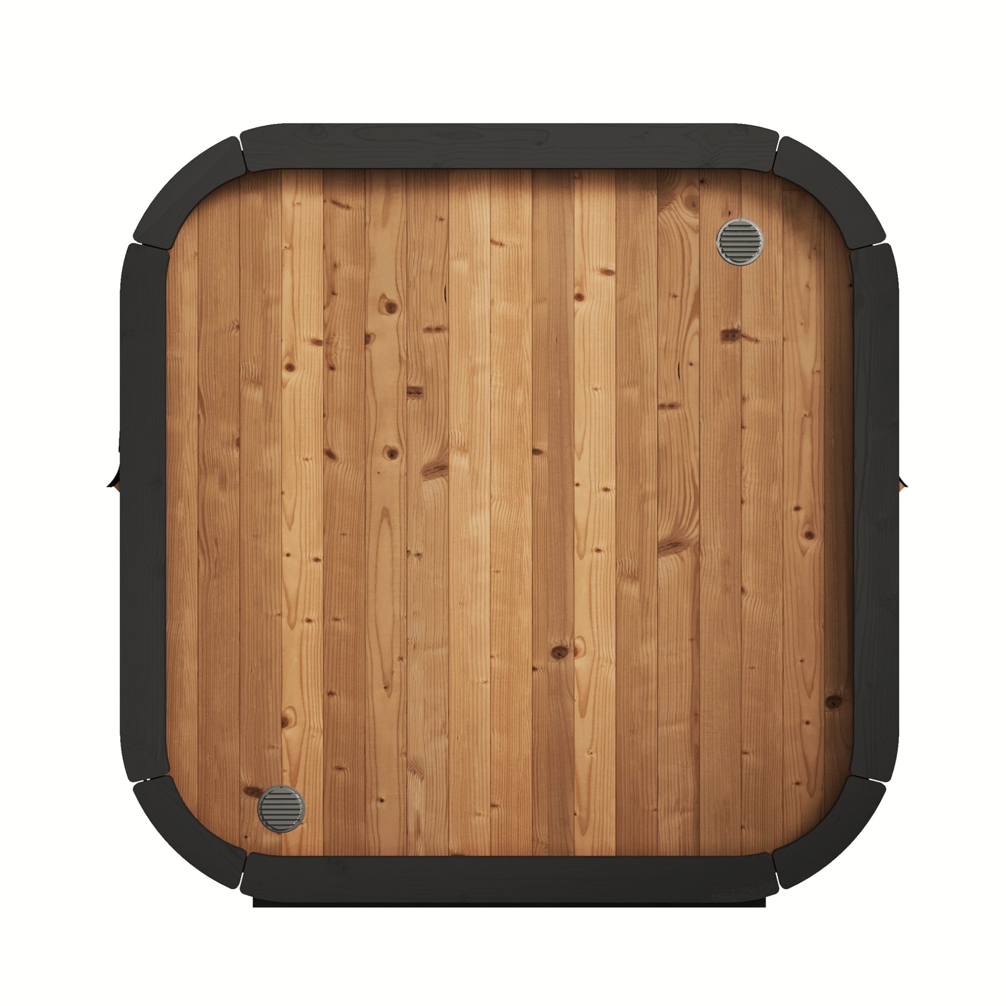SaunaLife CL5G cube outdoor sauna bac view