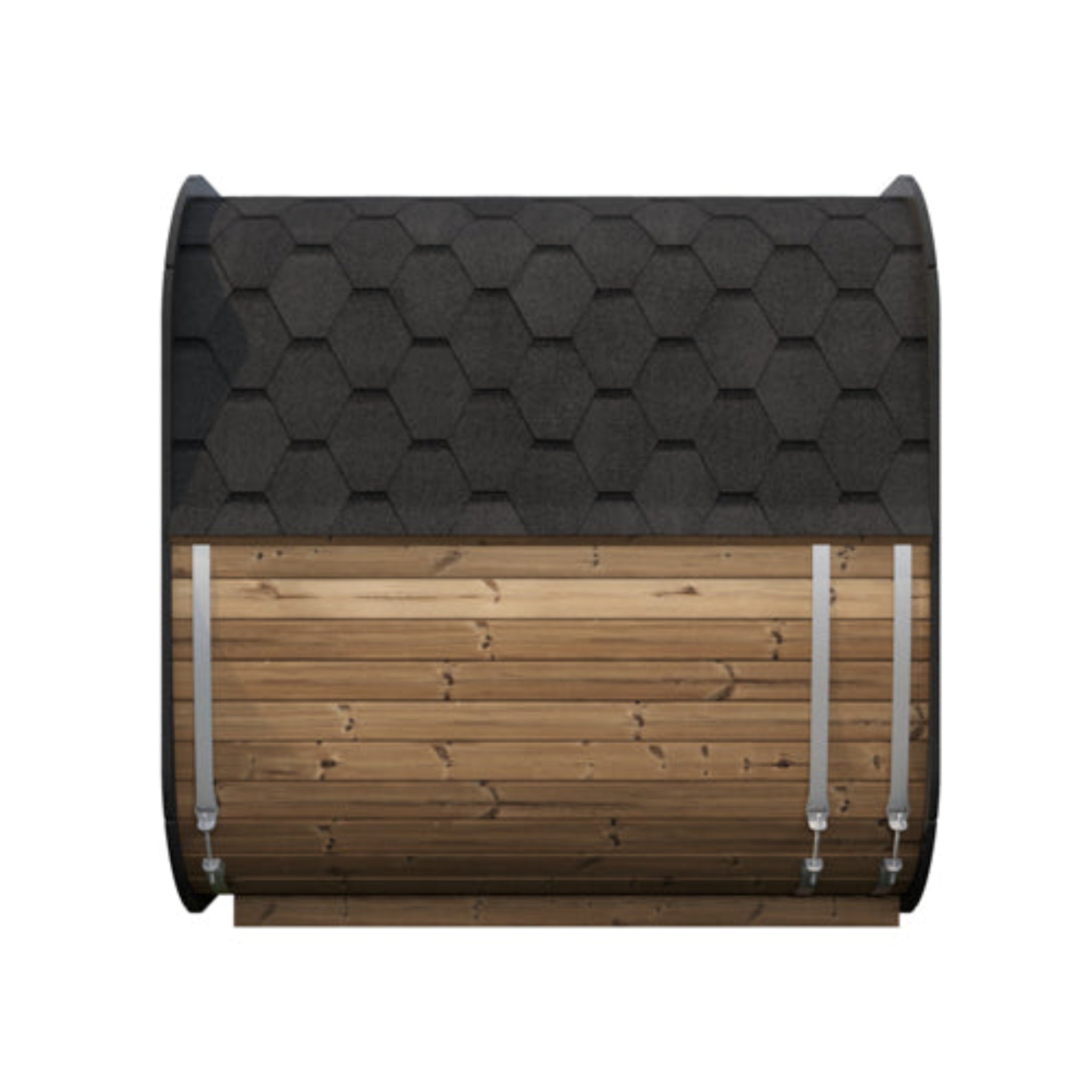 SaunaLife Cube-Series Model CL7G 6-Person Outdoor Sauna Kit – Side View
