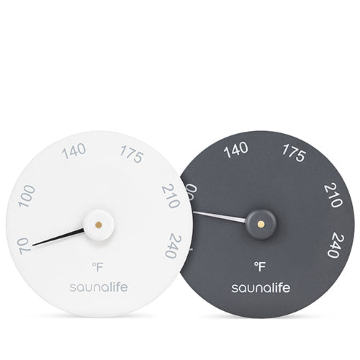 SaunaLife Designer Sauna Thermometer in white and black