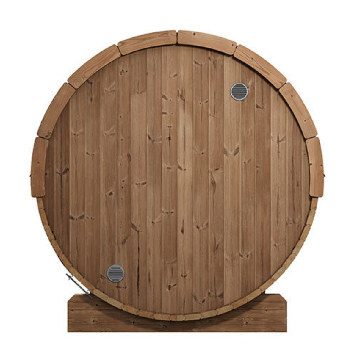 SaunaLife ERGO-Series Model E7G Outdoor Barrel Sauna rear view
