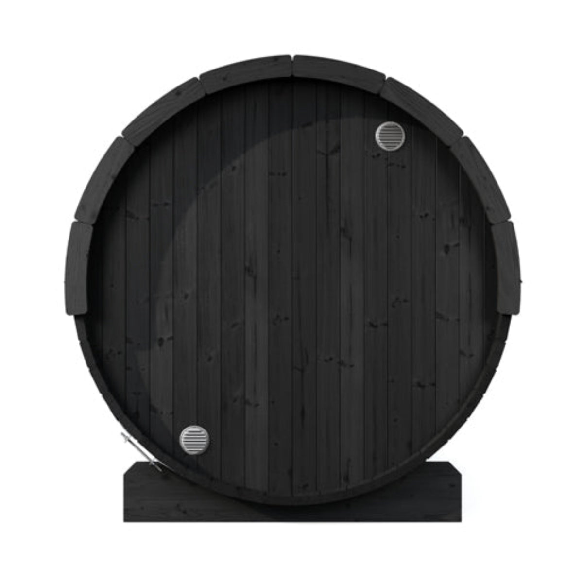 SaunaLife ERGO-Series Model E7GB Outdoor Barrel Sauna rear view