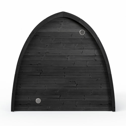 Outdoor Cabin Sauna | SaunaLife Garden-Series G3B | 6-Person Black