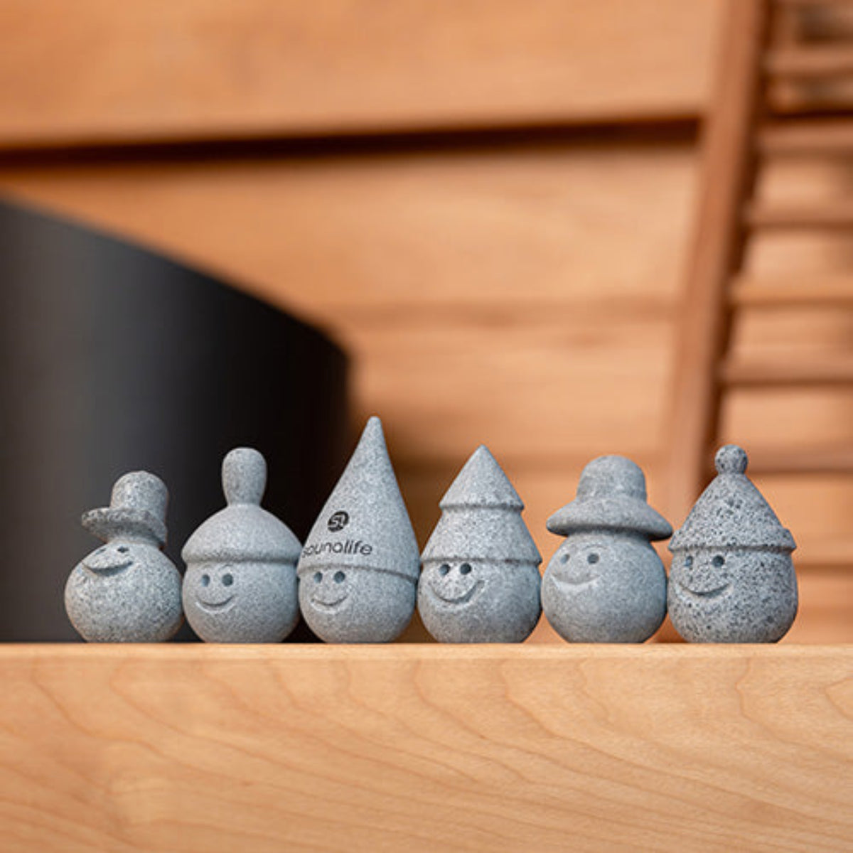 SaunaLife Stoney and Friends in a sauna
