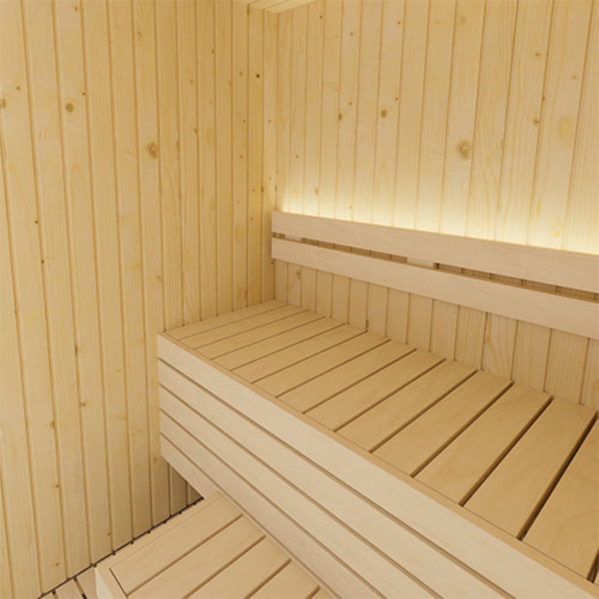 SaunaLife Model X2 1-2 Person Indoor Sauna Kit – Interior View