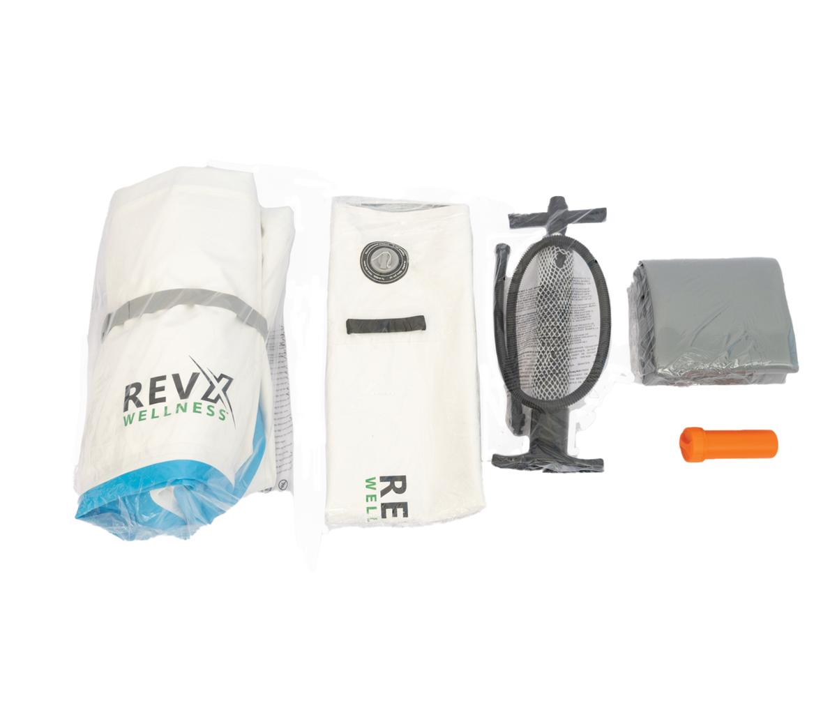 RevX inflatable tub kit components