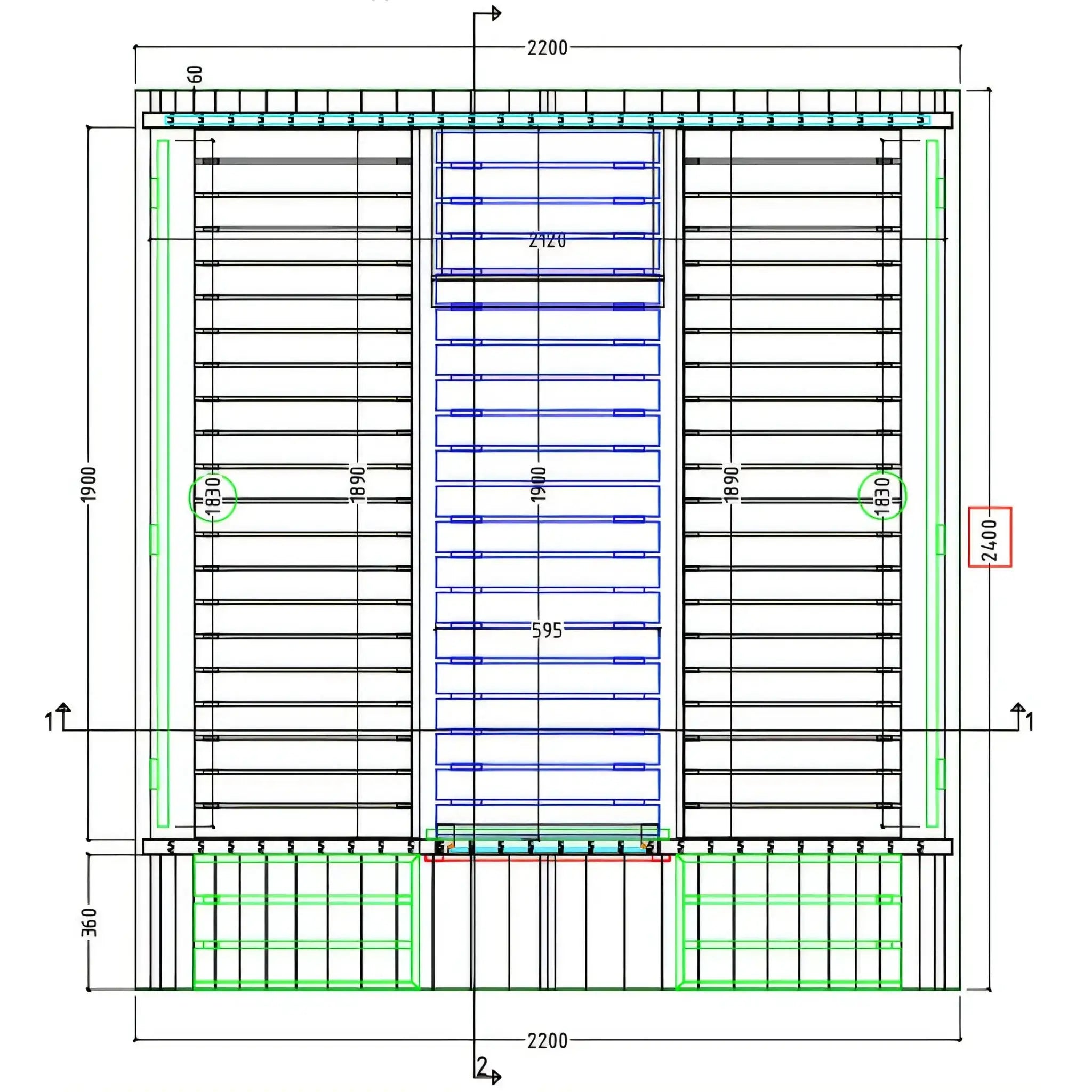 Turku Finnish Barrel Sauna with Terrace and WiFi Heater measurements