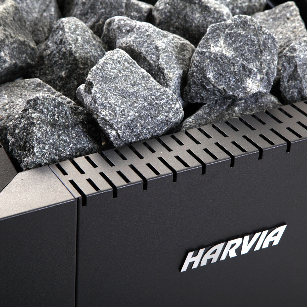 Harvia Linear 16 Black Wood-Burning Sauna Stove