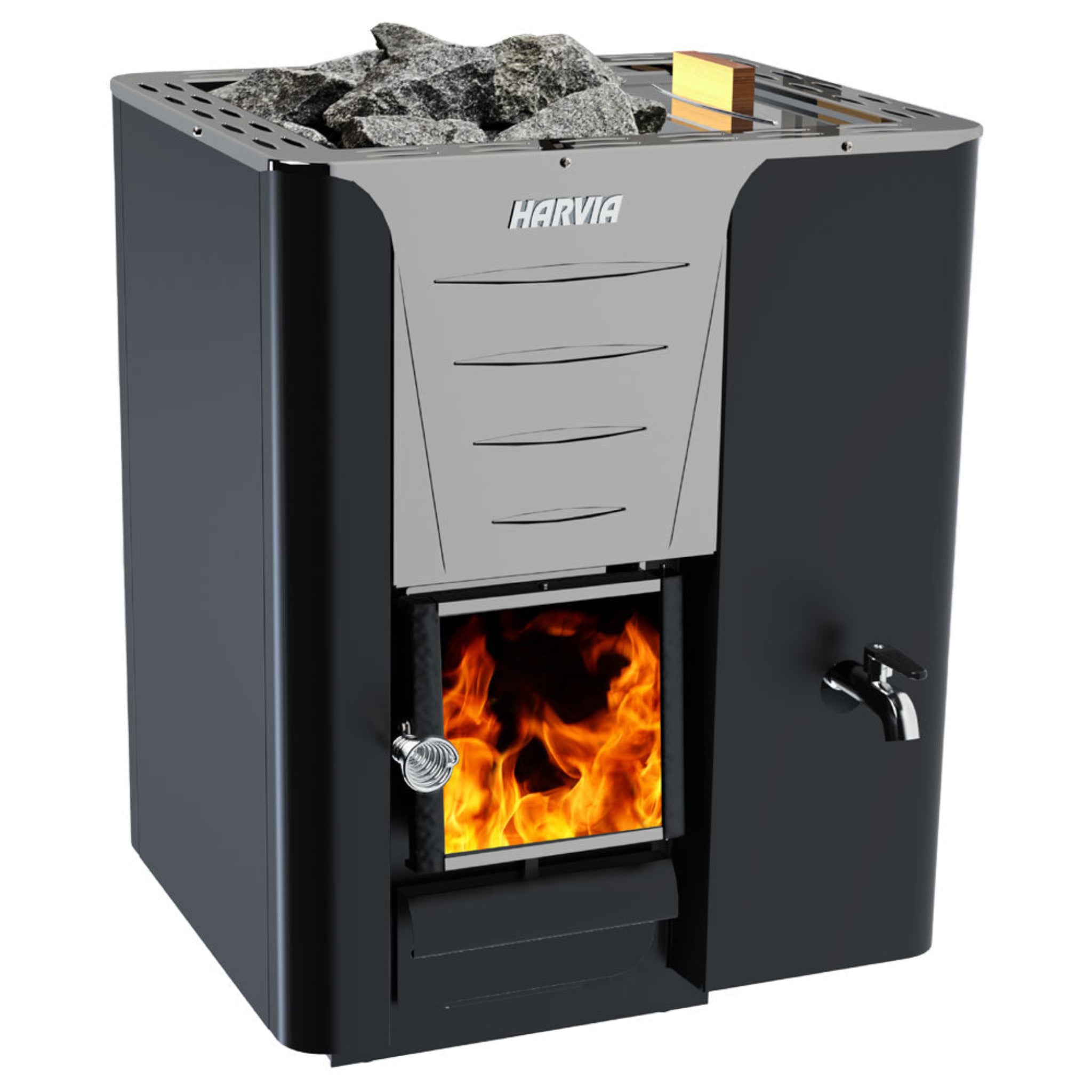 Harvia Pro 20 RS Wood Sauna Stove with Water Tank