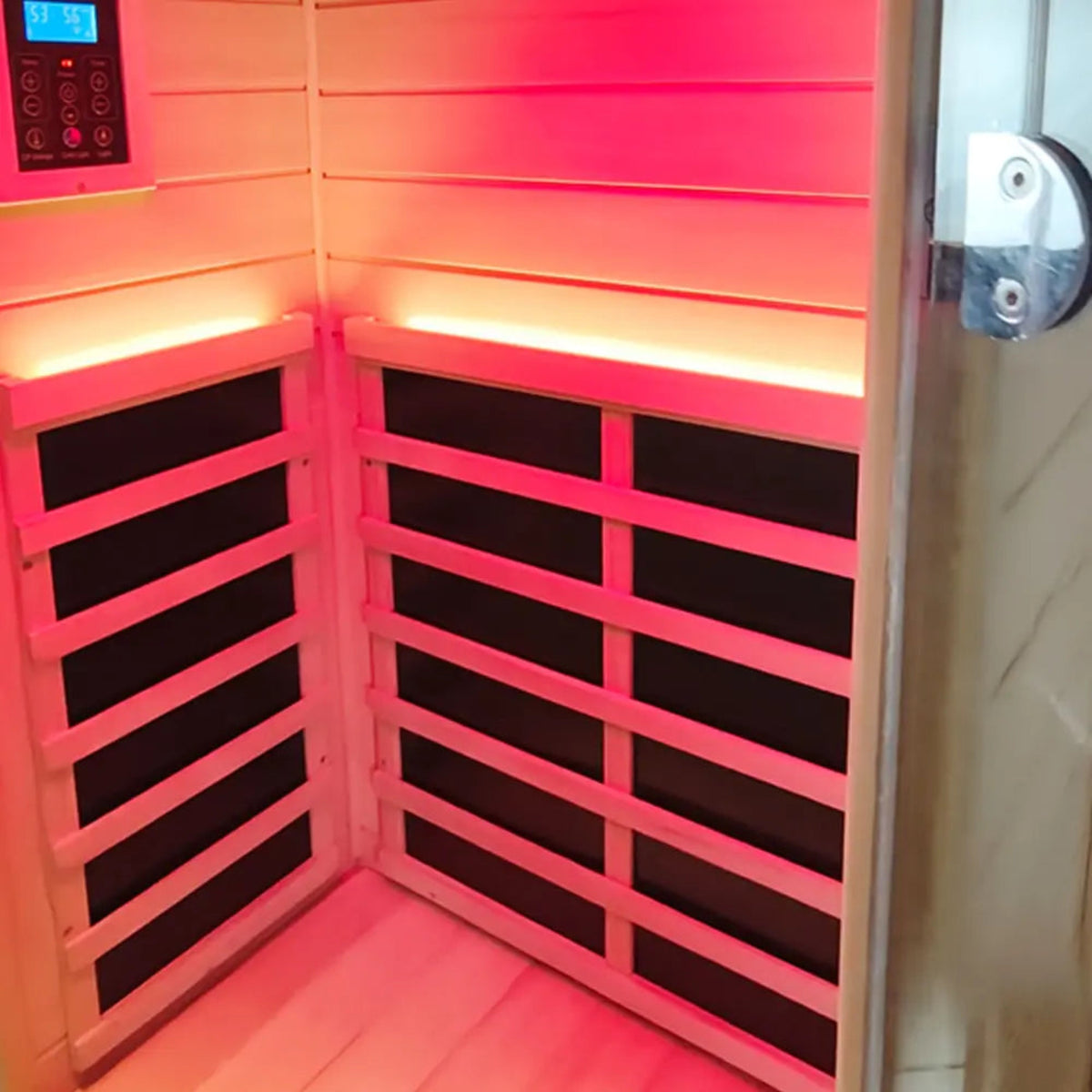 Wizzisaunas 909MX mini infrared sauna inside view