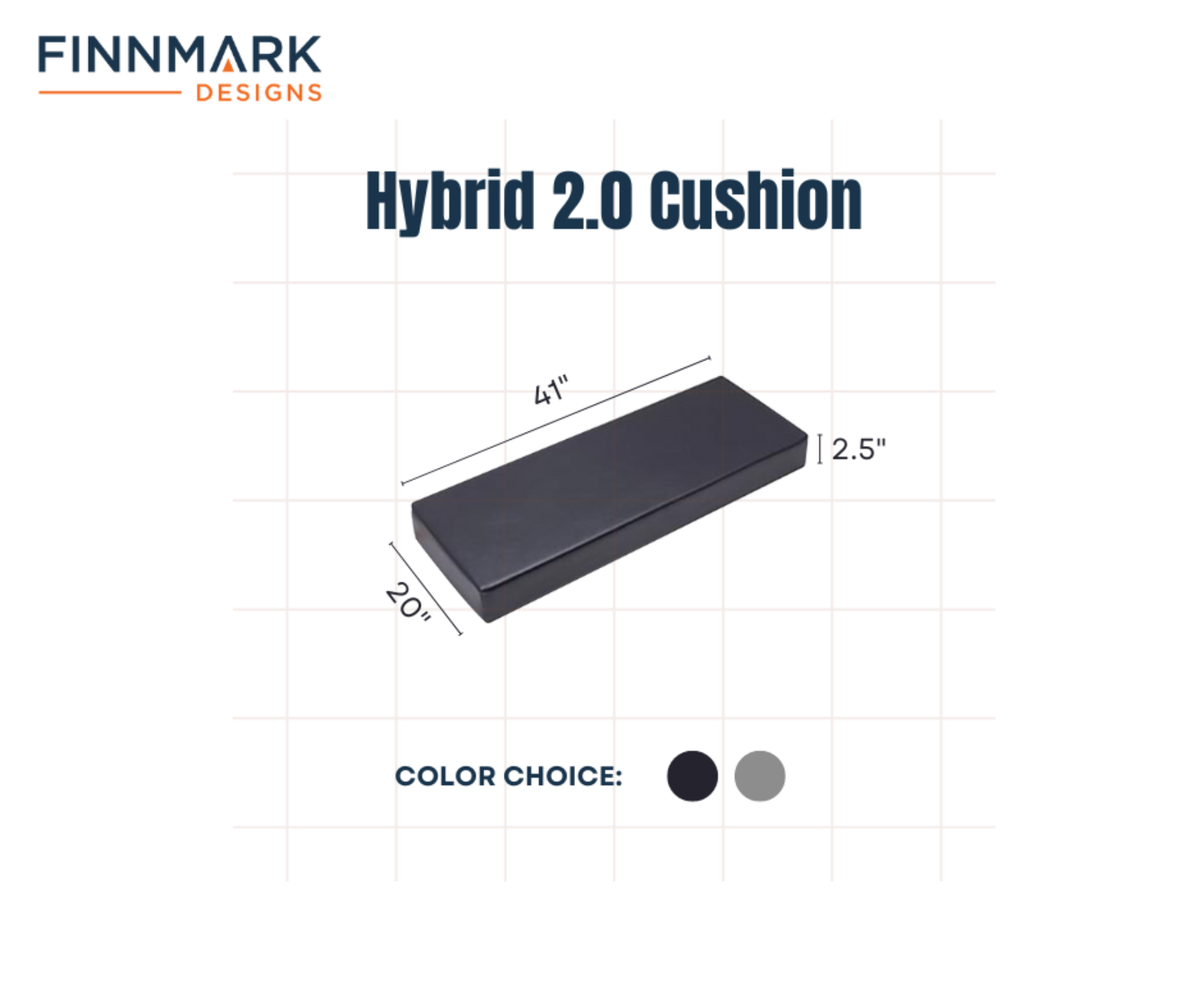 Finnmark FD-2 infrared sauna cushion  diagram